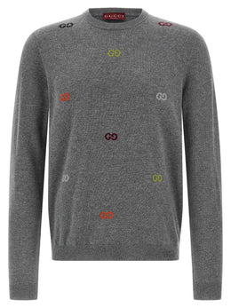 Gucci Grauer Kaschmir-Strickjacke