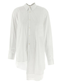 Comme Des Garçons Weiße Baumwollbluse