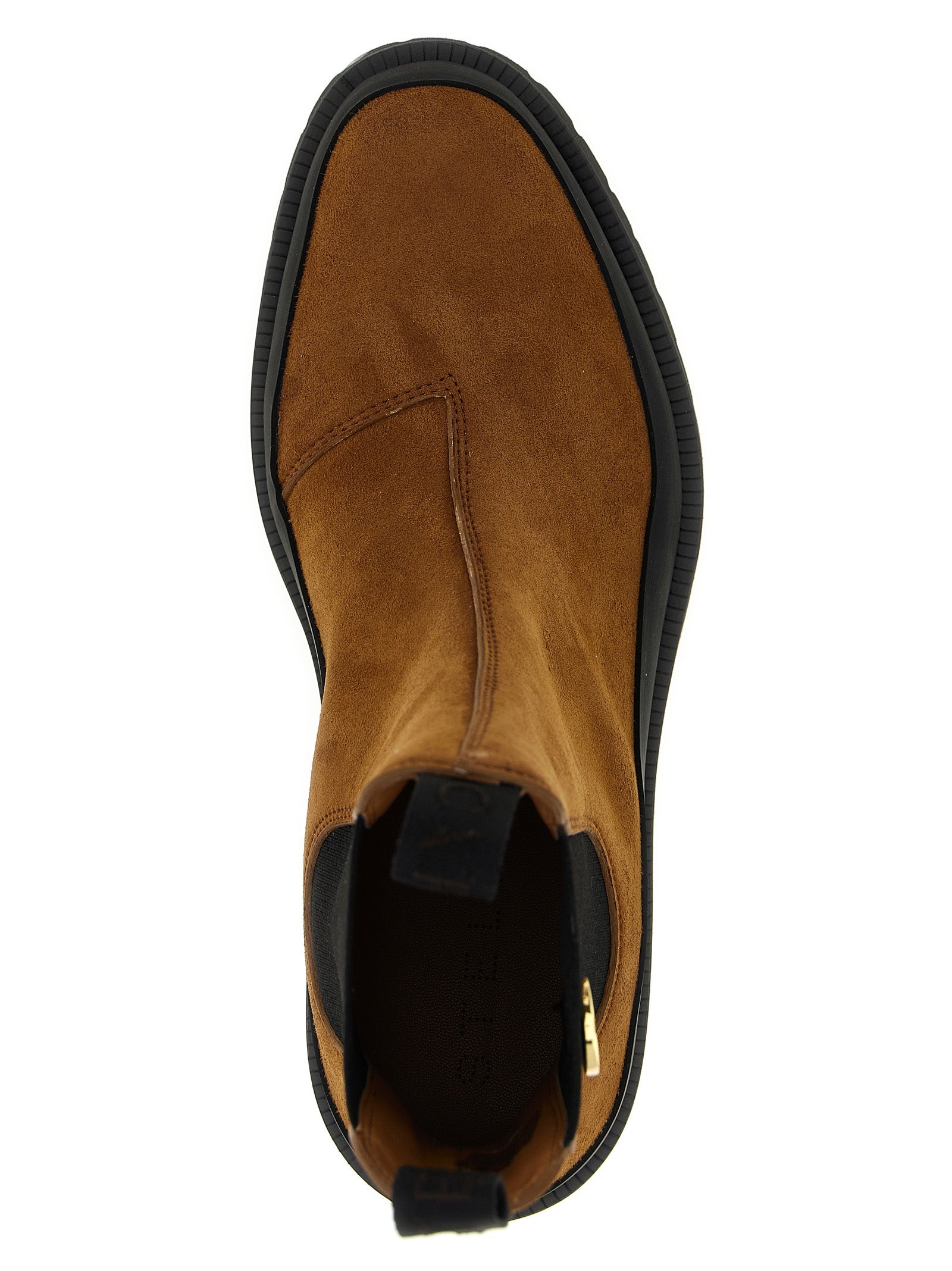 Stella McCartney Braune Ankle Boots aus Viskose