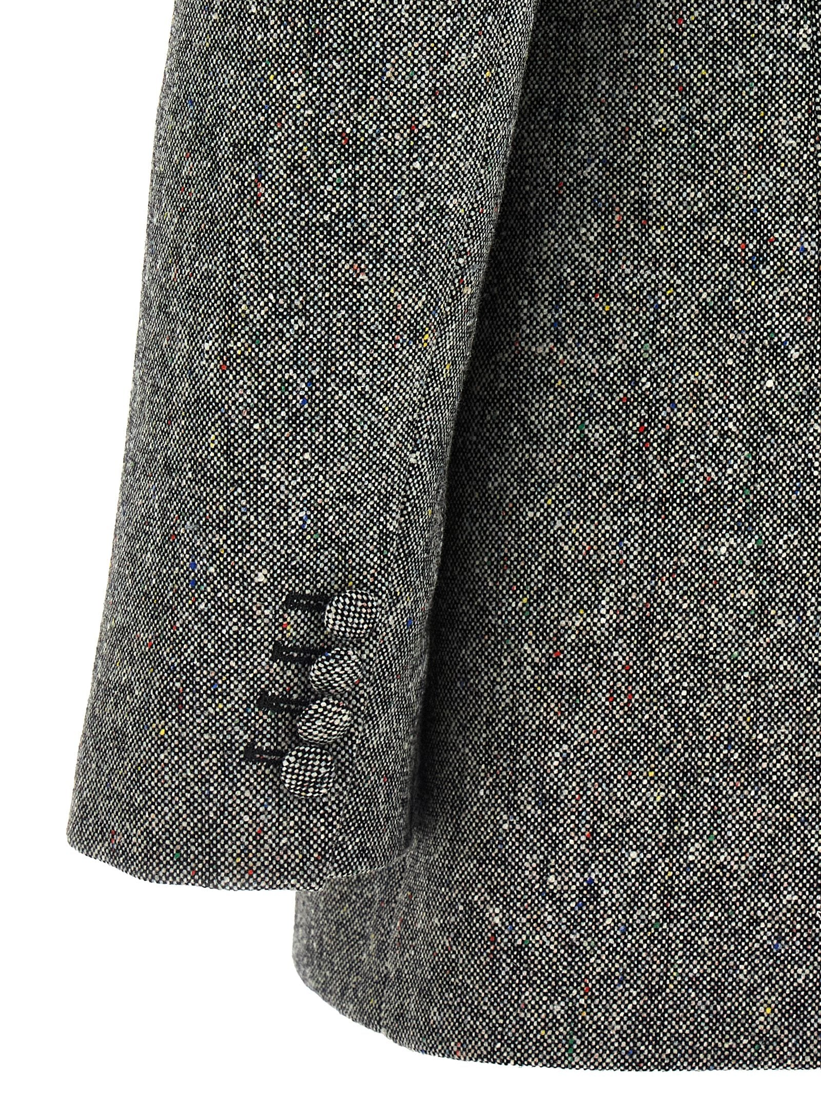 Valentino Garavani Grauer Blazer aus reiner Schurwolle