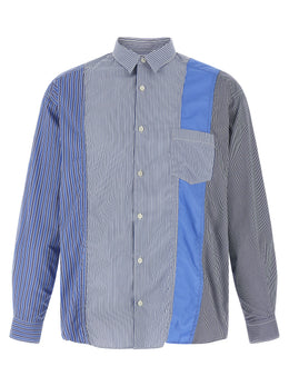 Comme Des Garçons Blaue Baumwollbluse
