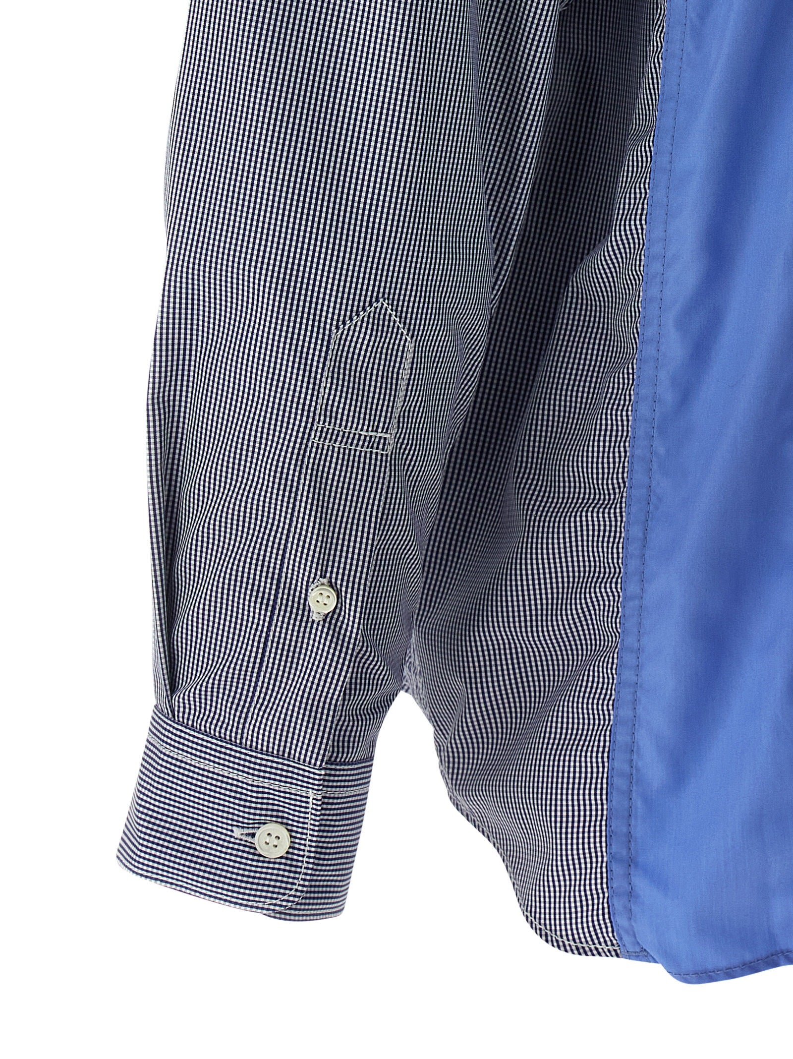 Comme Des Garçons Blaue Baumwollbluse