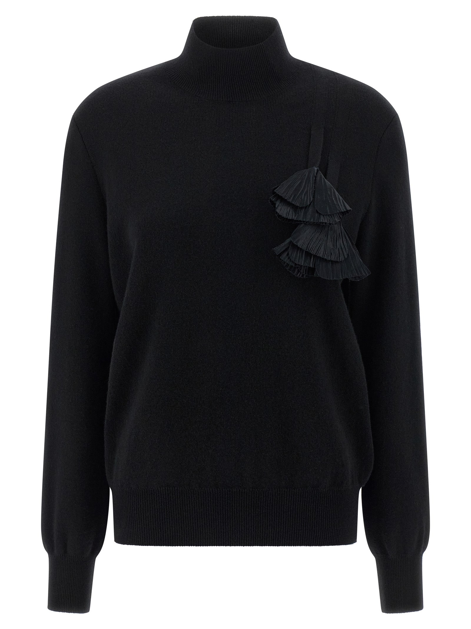 Ferragamo Schwarzer Cardigan aus Schurwolle