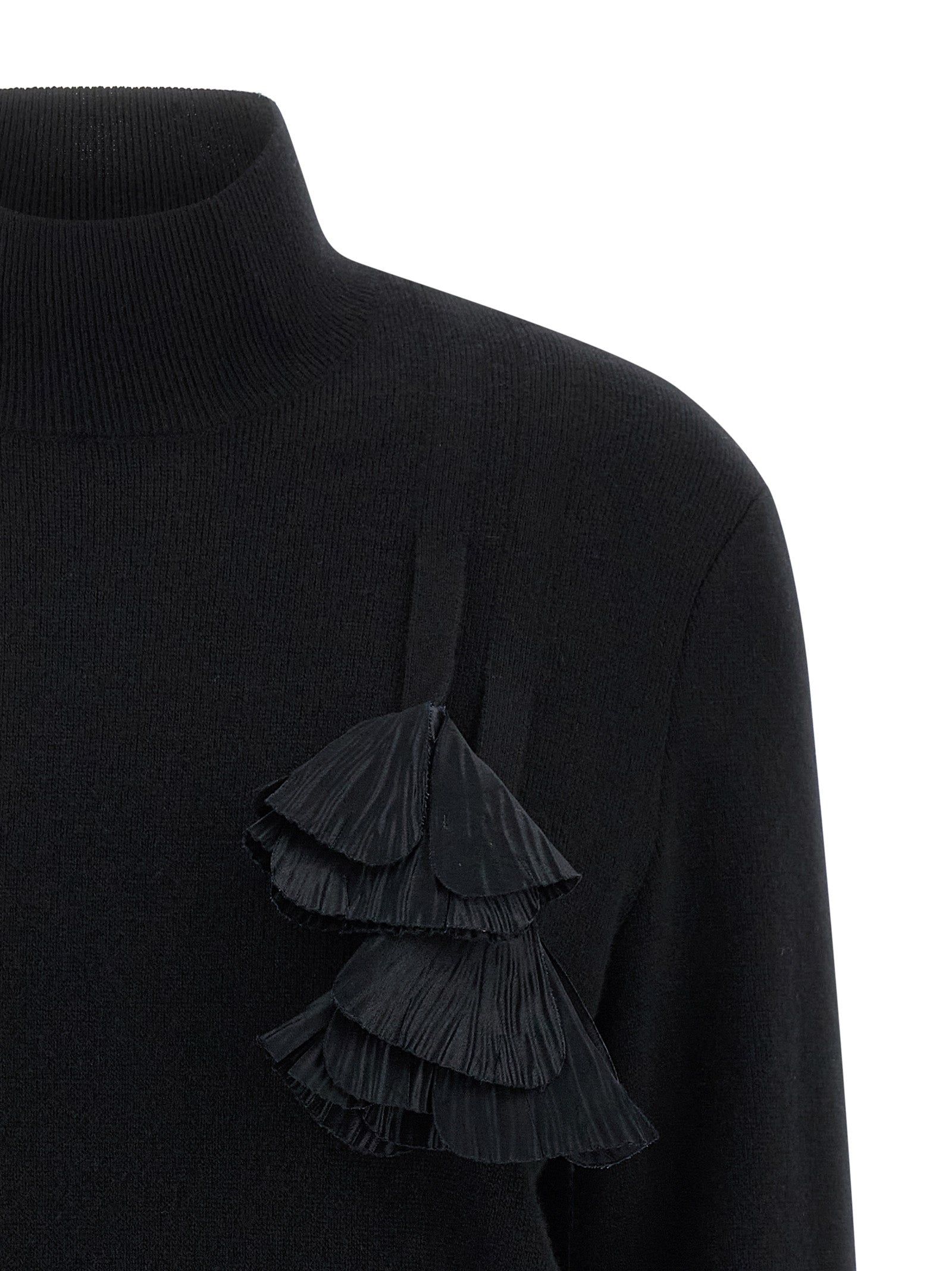 Ferragamo Schwarzer Cardigan aus Schurwolle