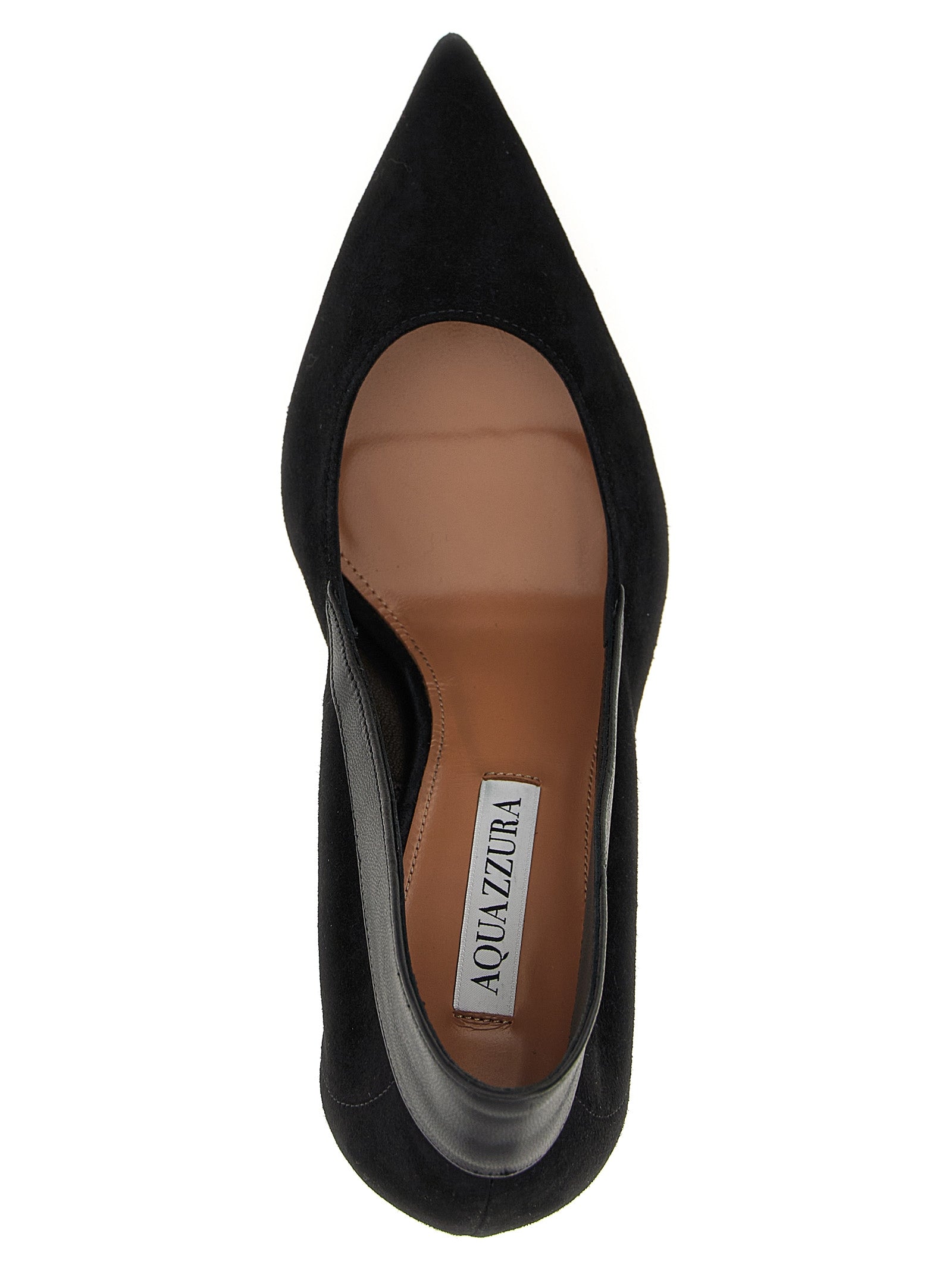 Aquazzura Schwarze Pumps aus Ziegenleder mit hohem Absatz