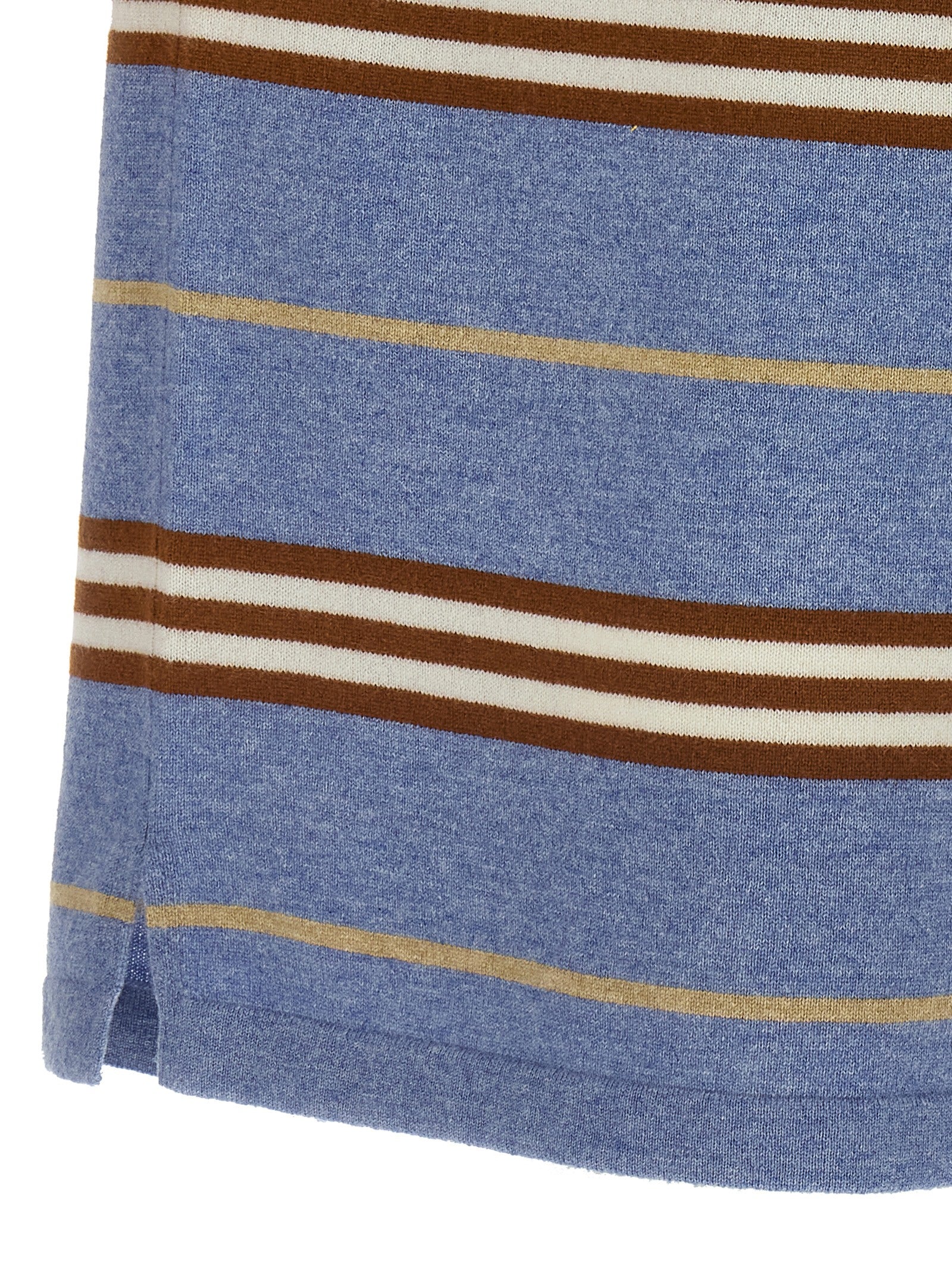 Guest in Residence Blaues Kaschmir-Poloshirt