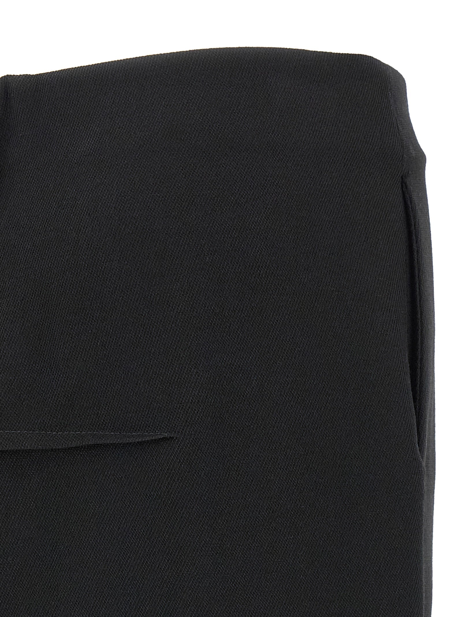 Rick Owens Minirock aus schwarzer Schurwolle