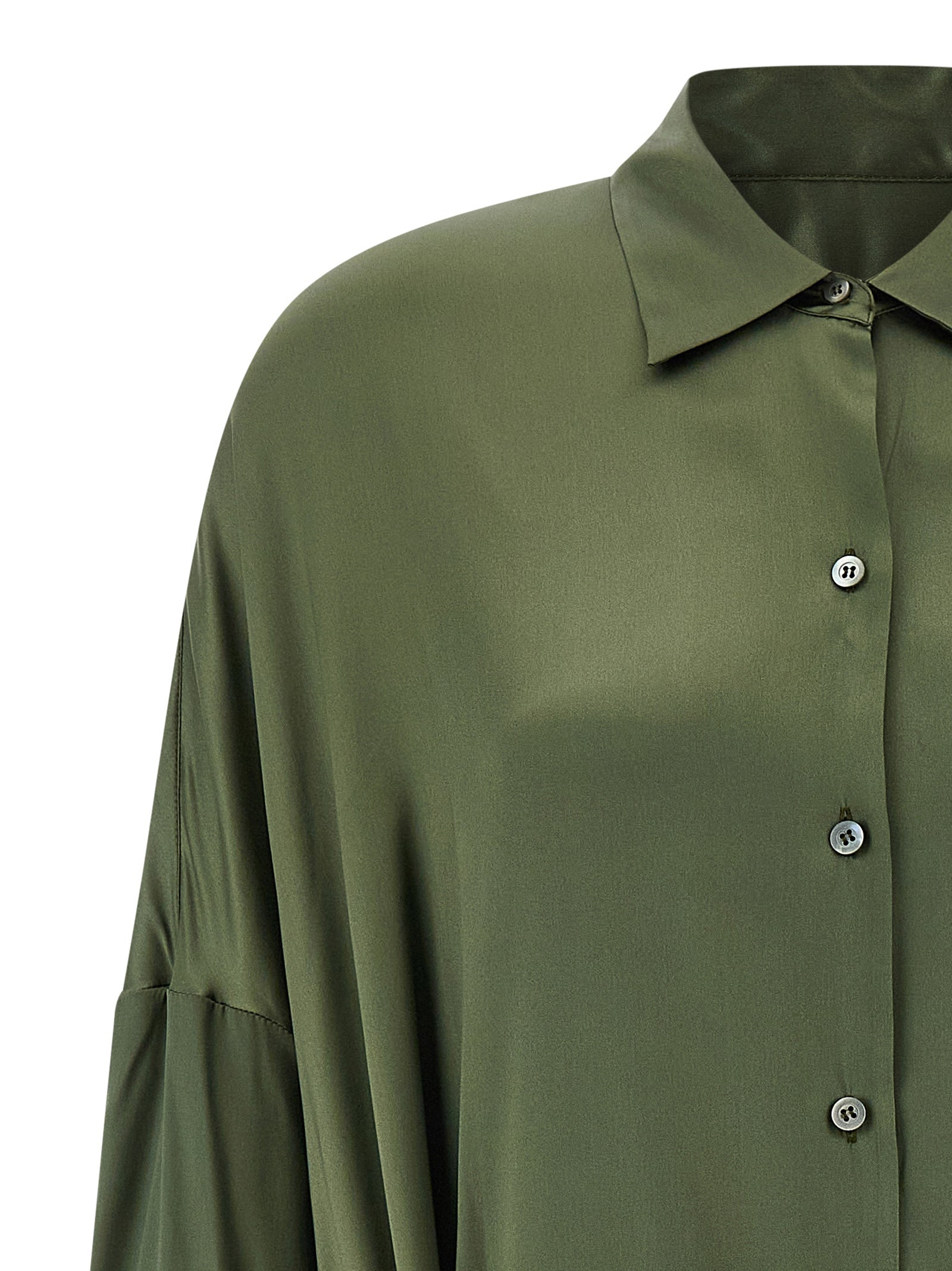 Dries Van Noten Zweifarbige Seiden-Midikleid