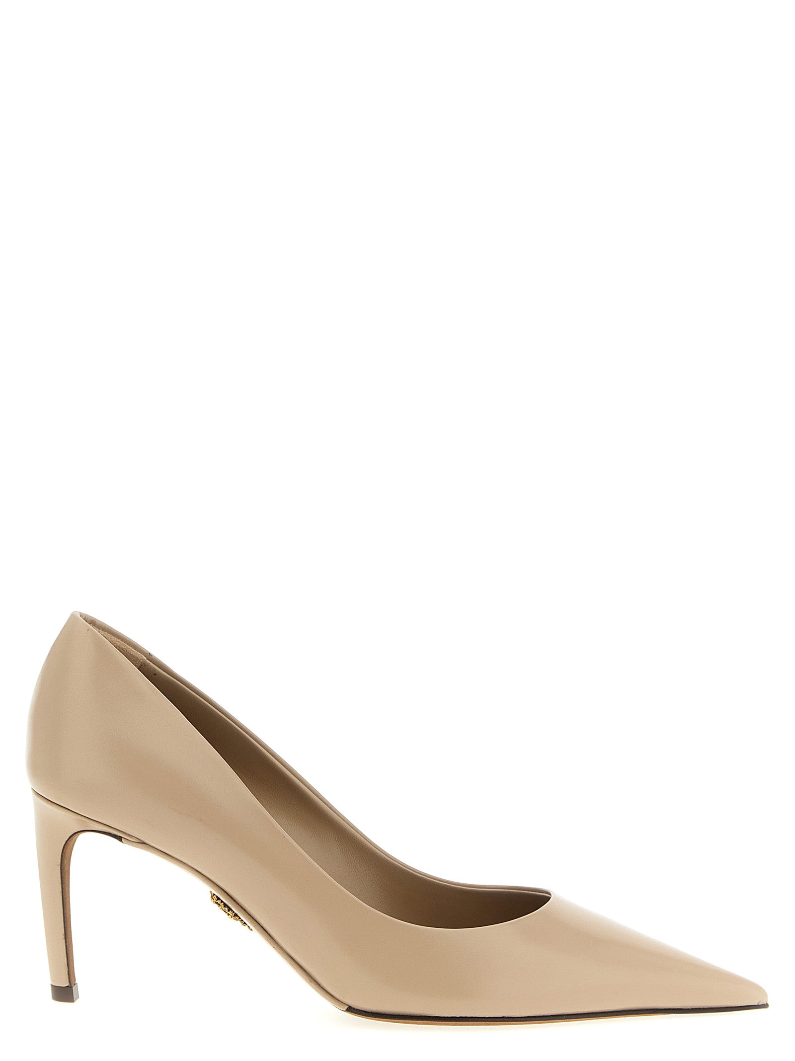 Dolce & Gabbana Beige Kalbsleder Pumps mit hohem Absatz