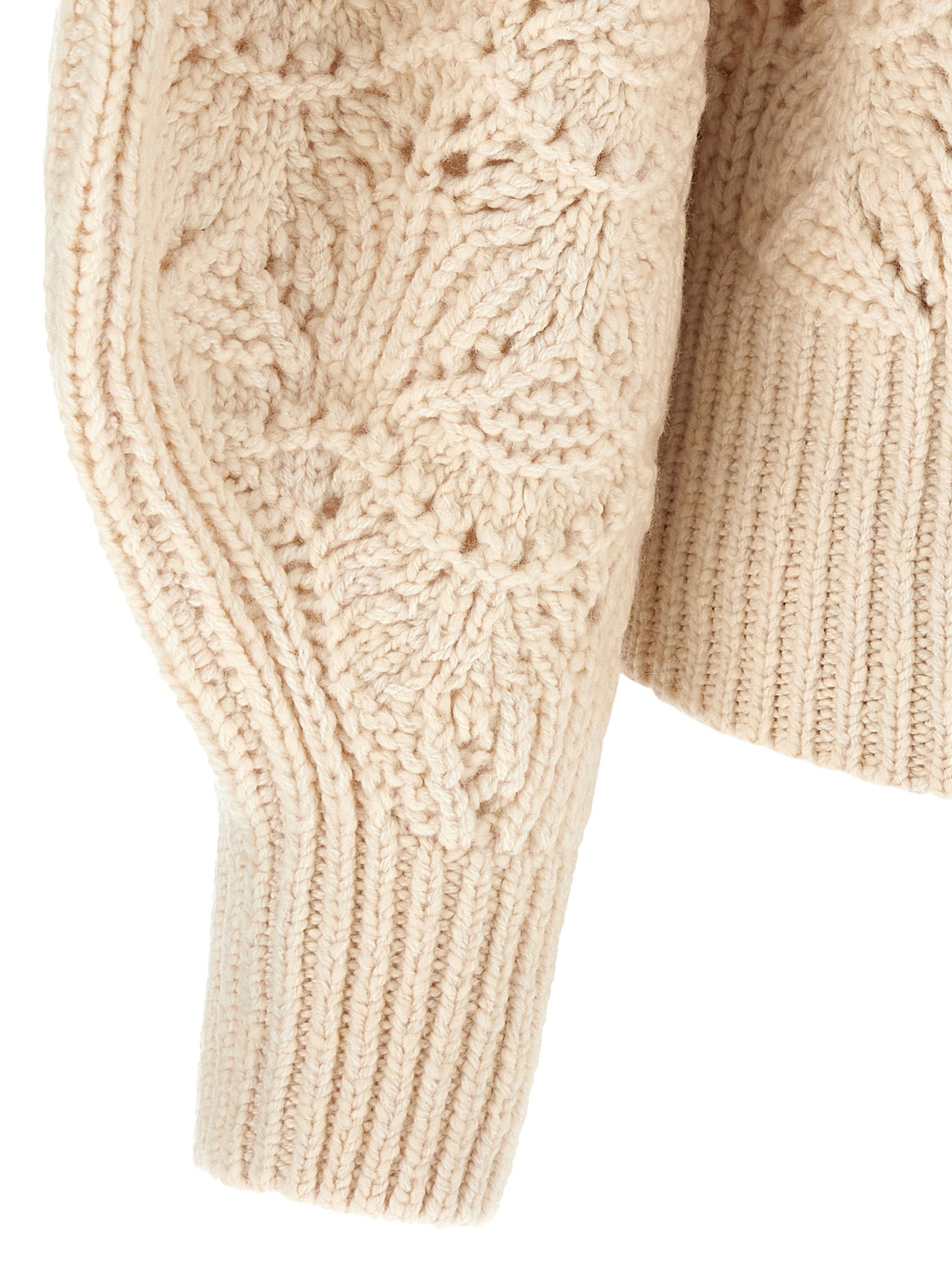 Zimmermann Beige Wollstrickjacke