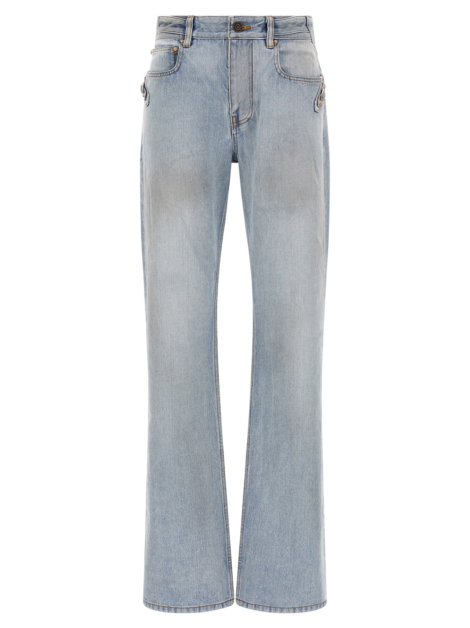 Balenciaga Blaue Jeans aus Baumwolle im geraden Schnitt