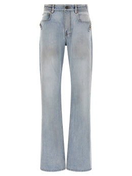 Balenciaga Blaue Jeans aus Baumwolle im geraden Schnitt