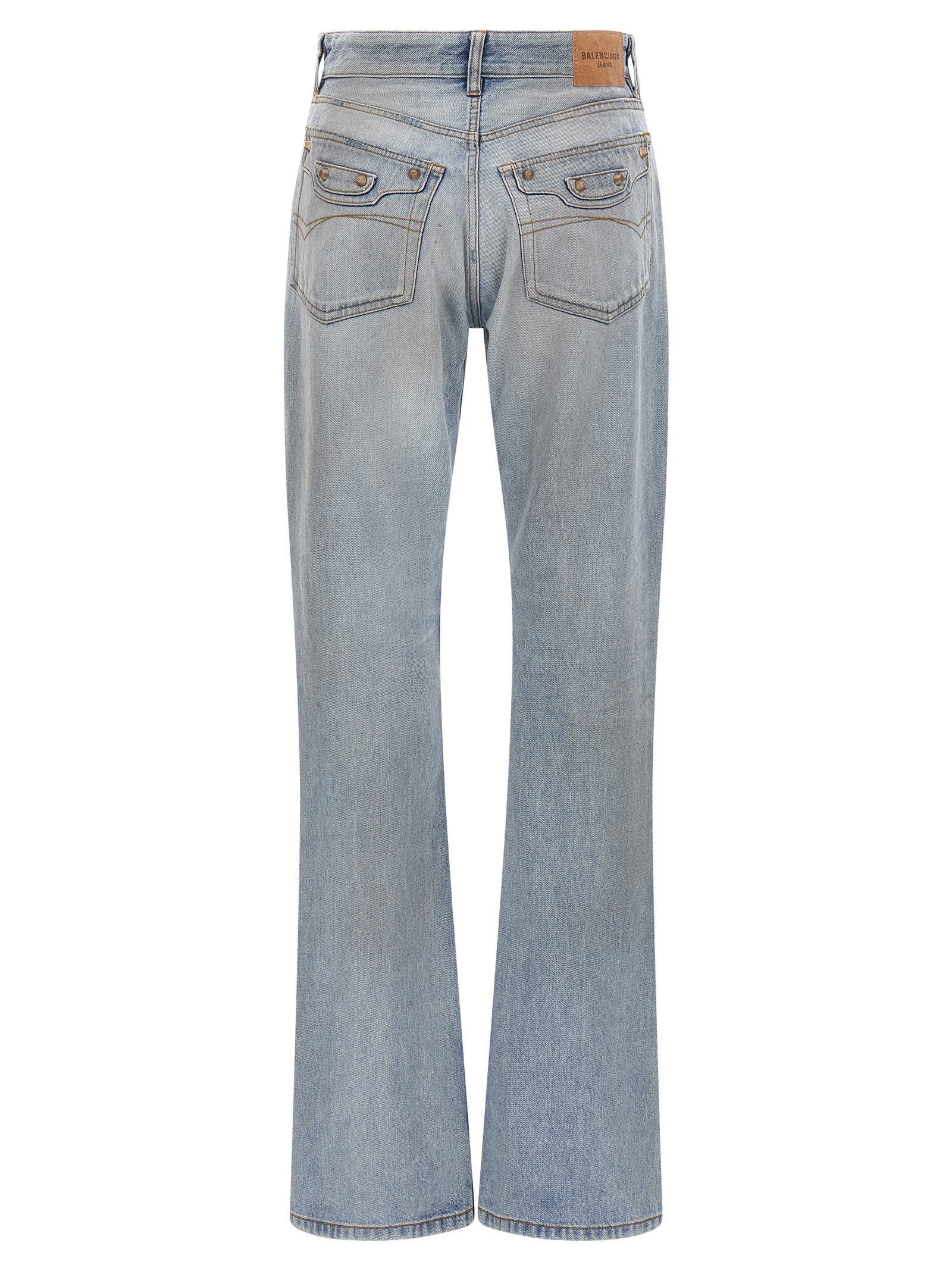 Balenciaga Blaue Jeans aus Baumwolle im geraden Schnitt