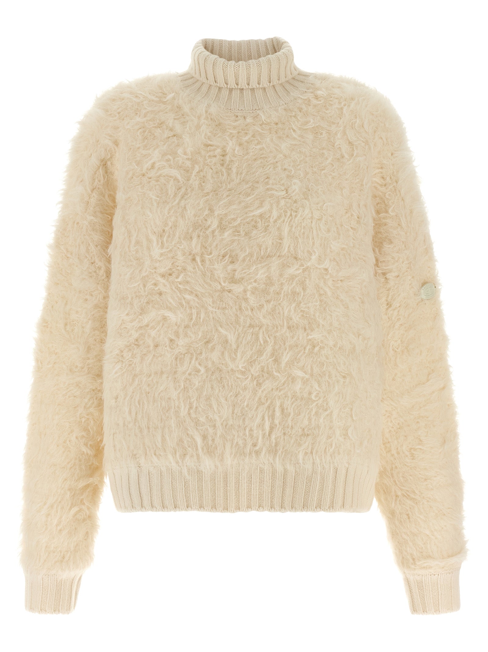 GOLDBERGH Weiße Wollstrickjacke