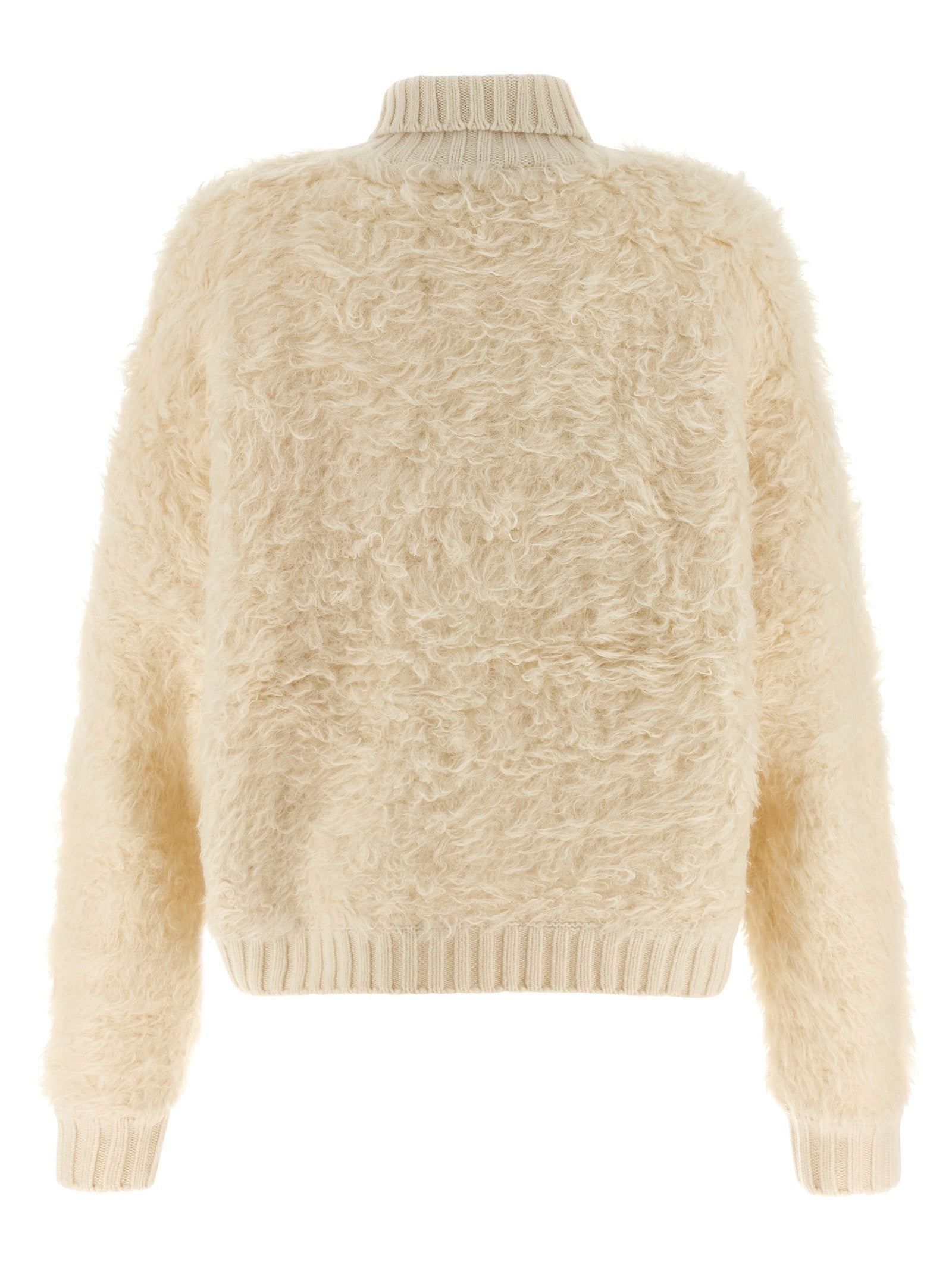 GOLDBERGH Weiße Wollstrickjacke