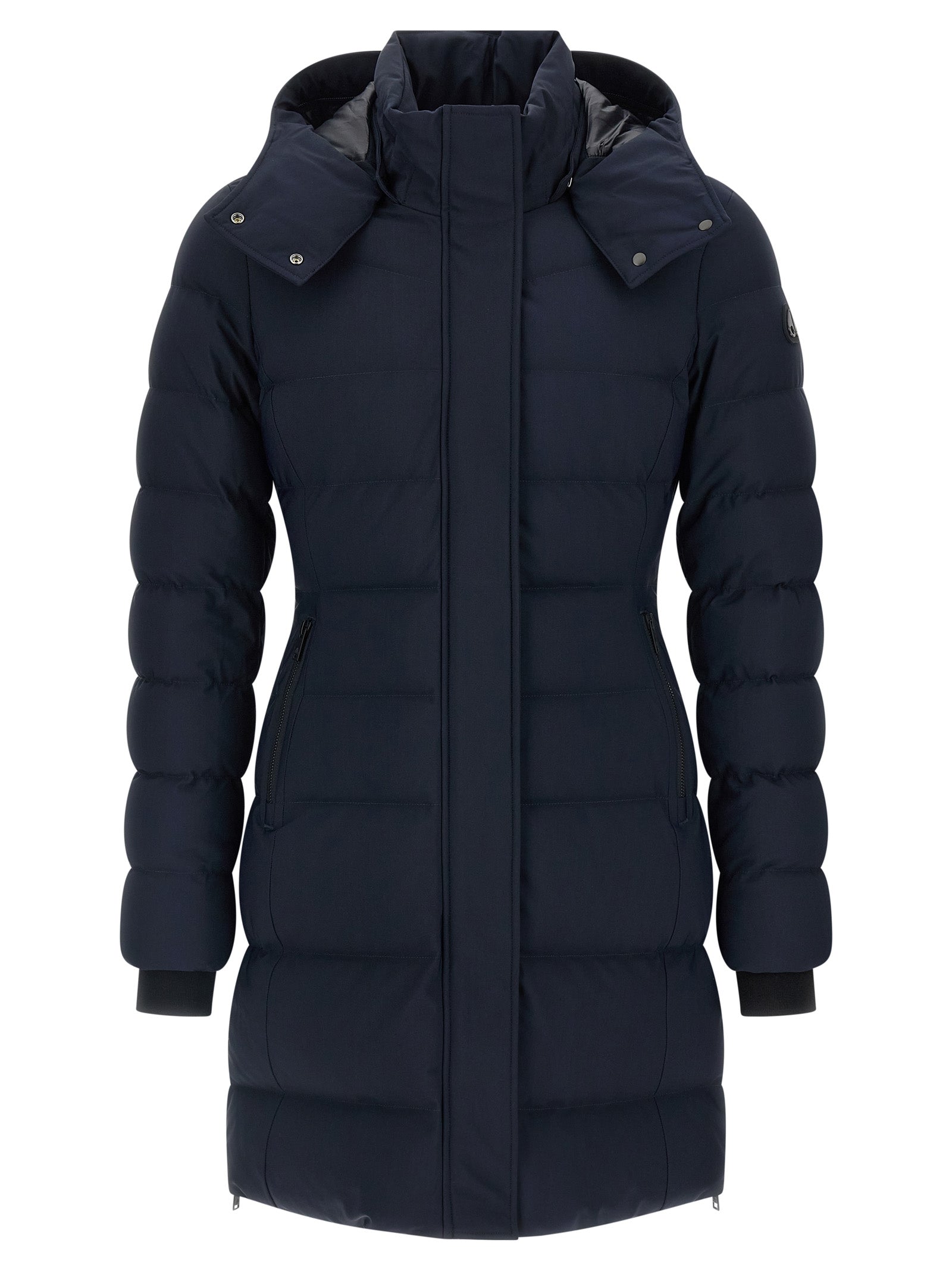 Moose Knuckles Blauer Nylon-Parka
