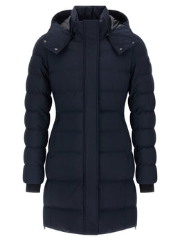 Moose Knuckles Blauer Nylon-Parka
