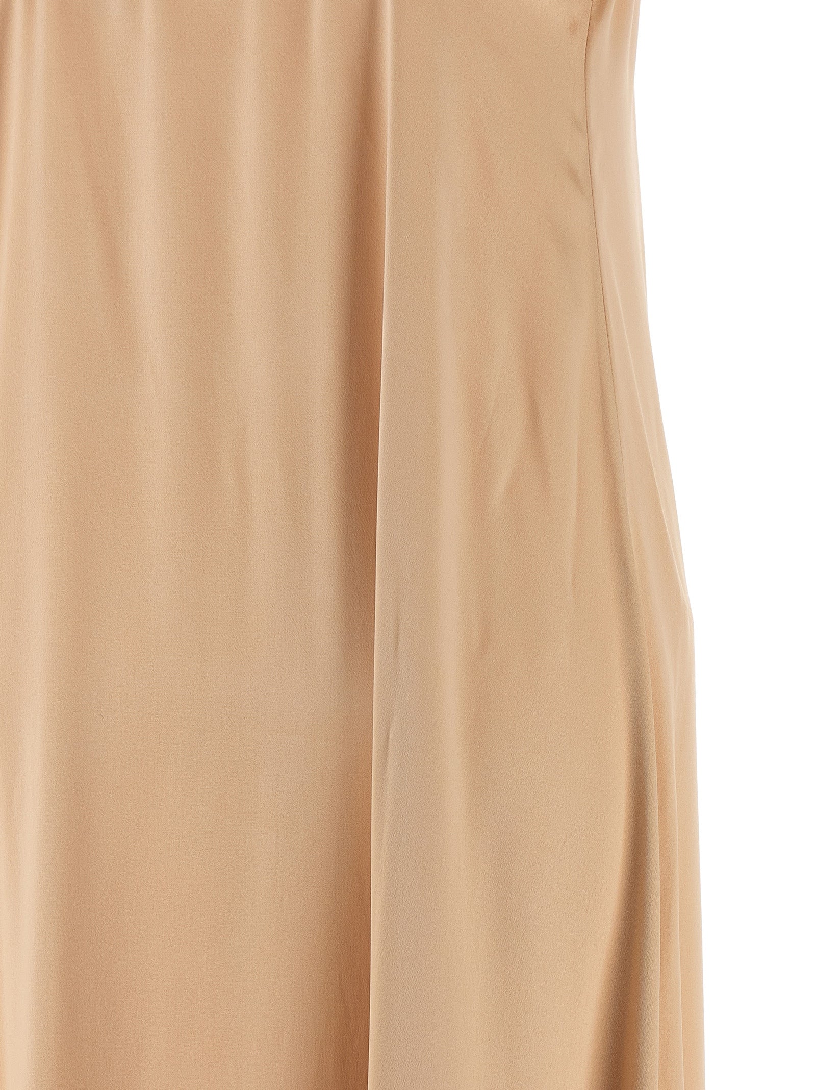 Ferragamo Beigefarbenes Viskose-Maxikleid