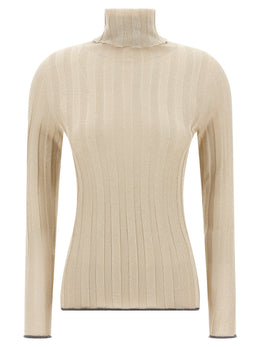 Fabiana Filippi Goldfarbener Cardigan aus Viskose