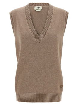 Fendi Beige Kaschmir-Weste