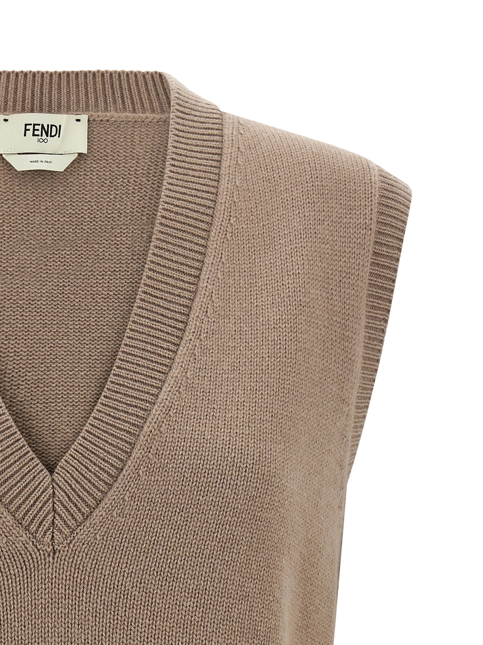Fendi Beige Kaschmir-Weste