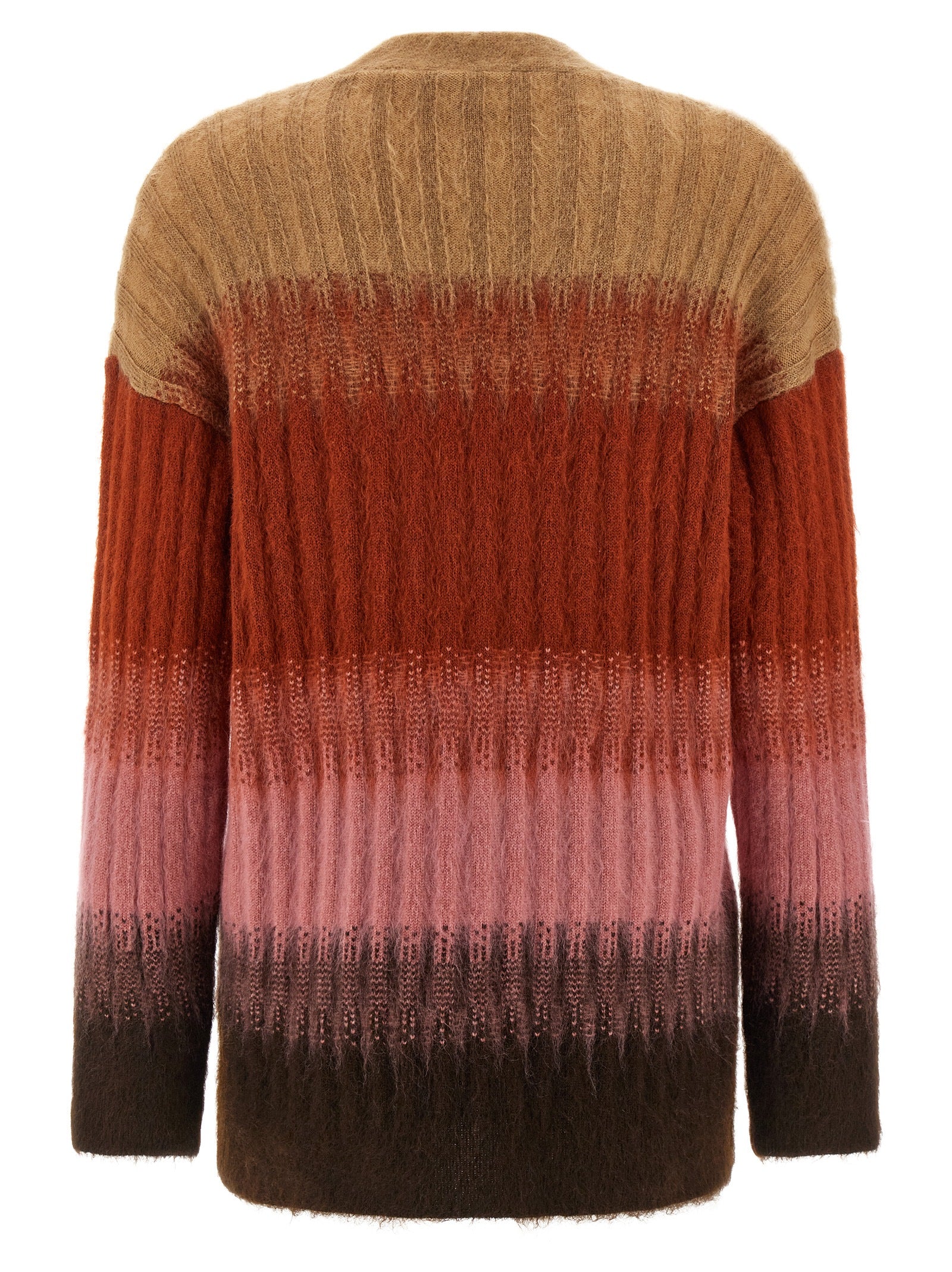 Fendi Mehrfarbige Wollstrickjacke