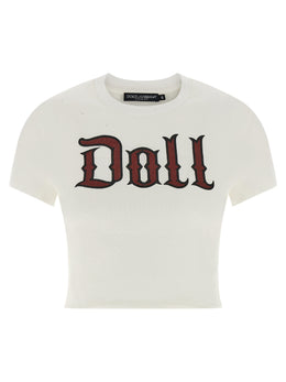 Dolce & Gabbana Weißes Baumwoll-T-Shirt