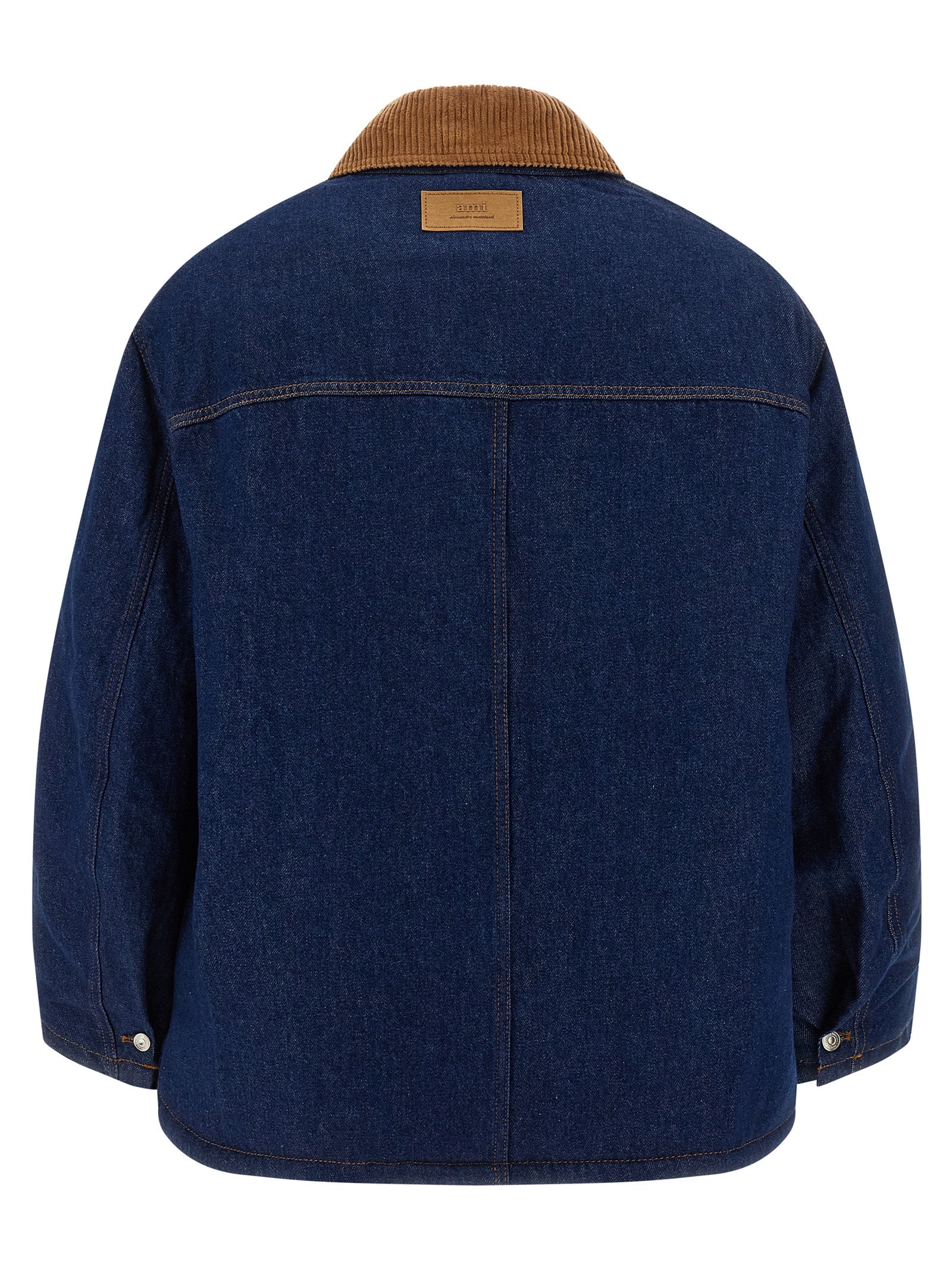 Ami Paris Blaue Jeansjacke aus Baumwolle