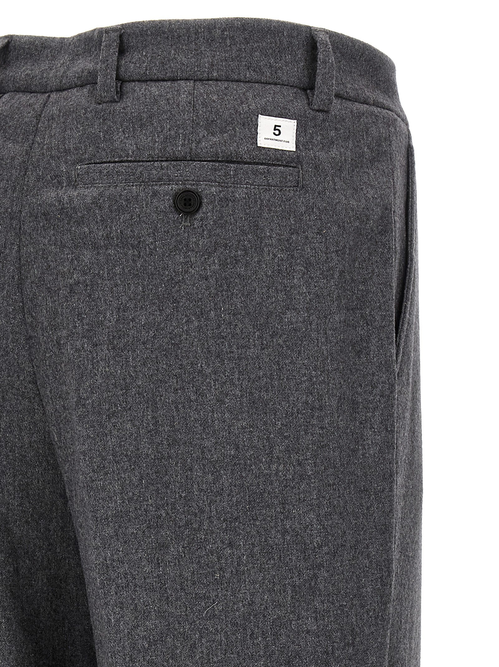 Department 5 Graue Woll-Freizeithose