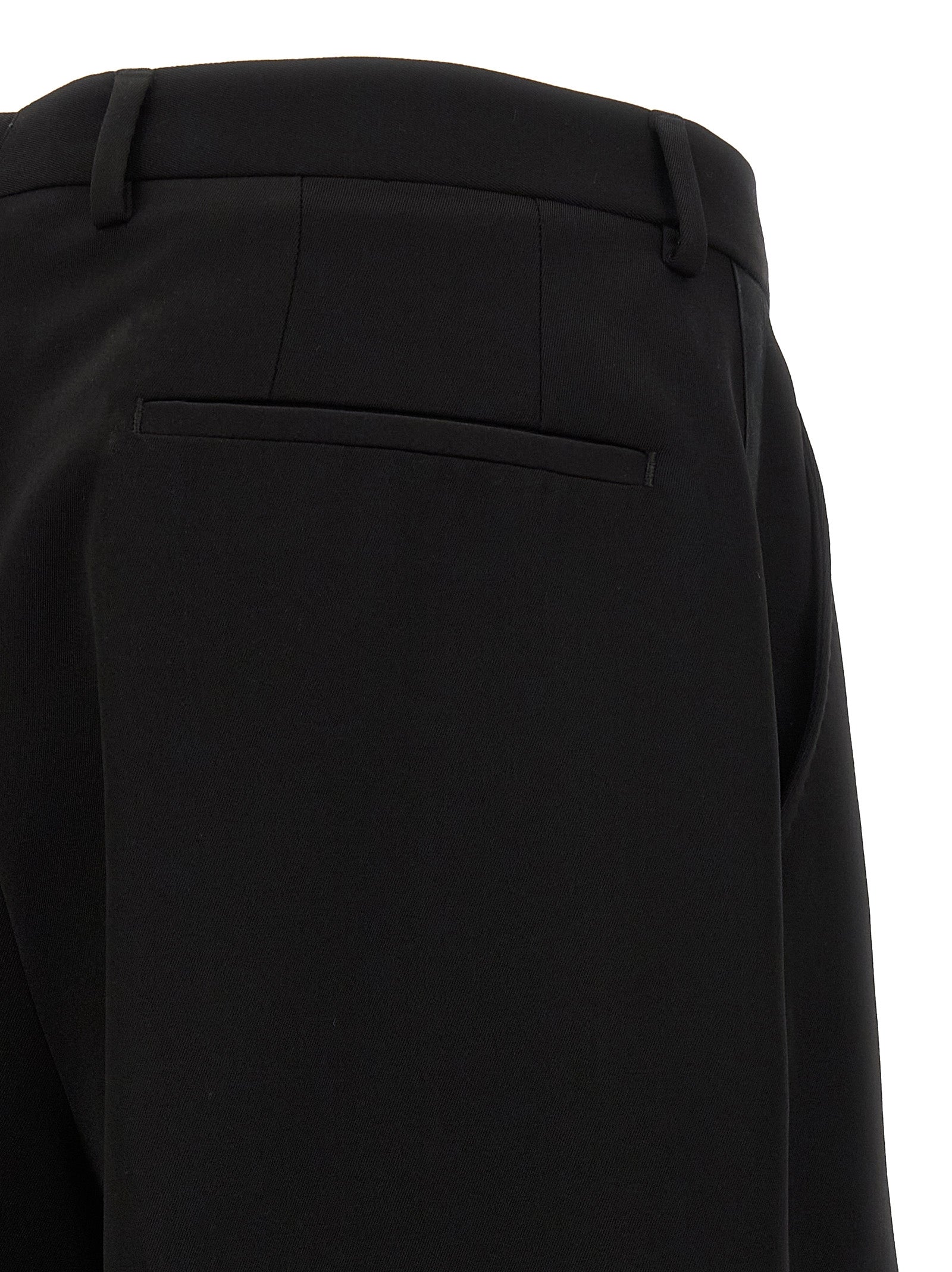 Dolce & Gabbana Schwarze Hose aus reiner Schurwolle
