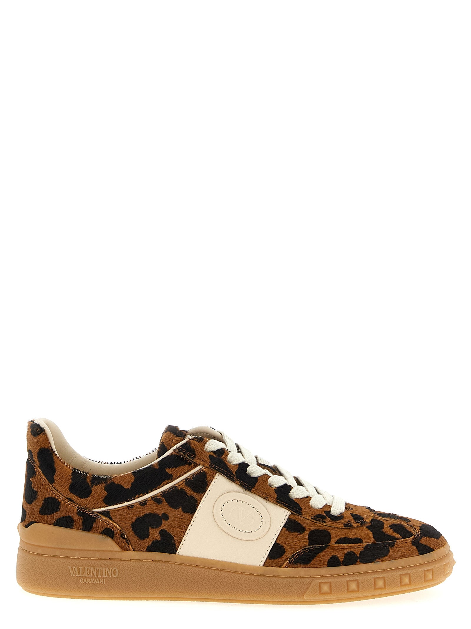 Valentino Garavani Sneakers aus braunem Kalbsleder