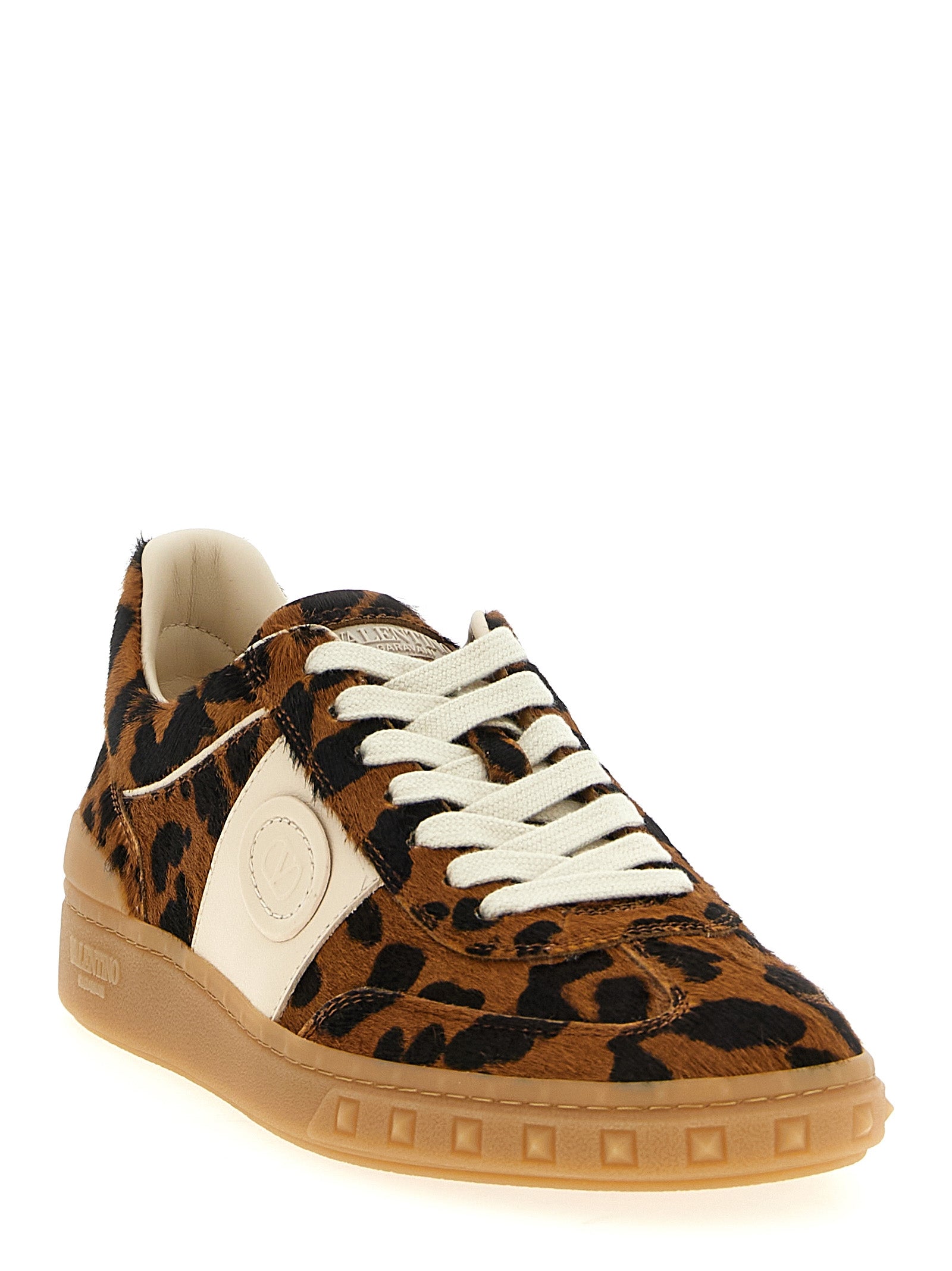Valentino Garavani Sneakers aus braunem Kalbsleder