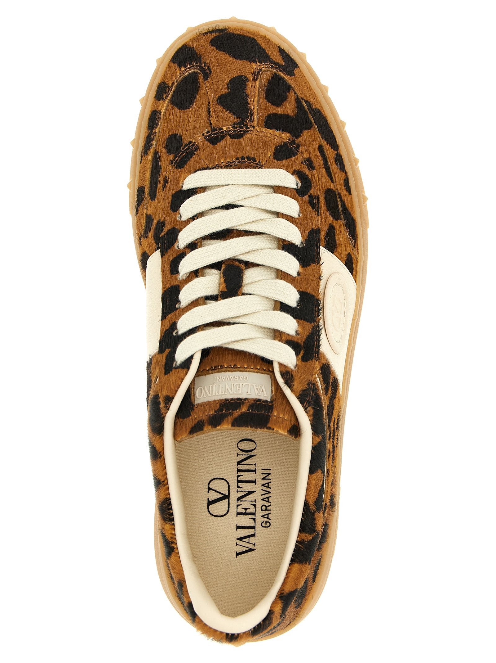 Valentino Garavani Sneakers aus braunem Kalbsleder