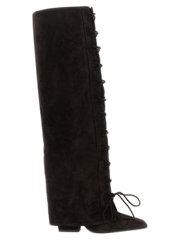 Paris Texas Braun Kalbsleder Overknee-Stiefel