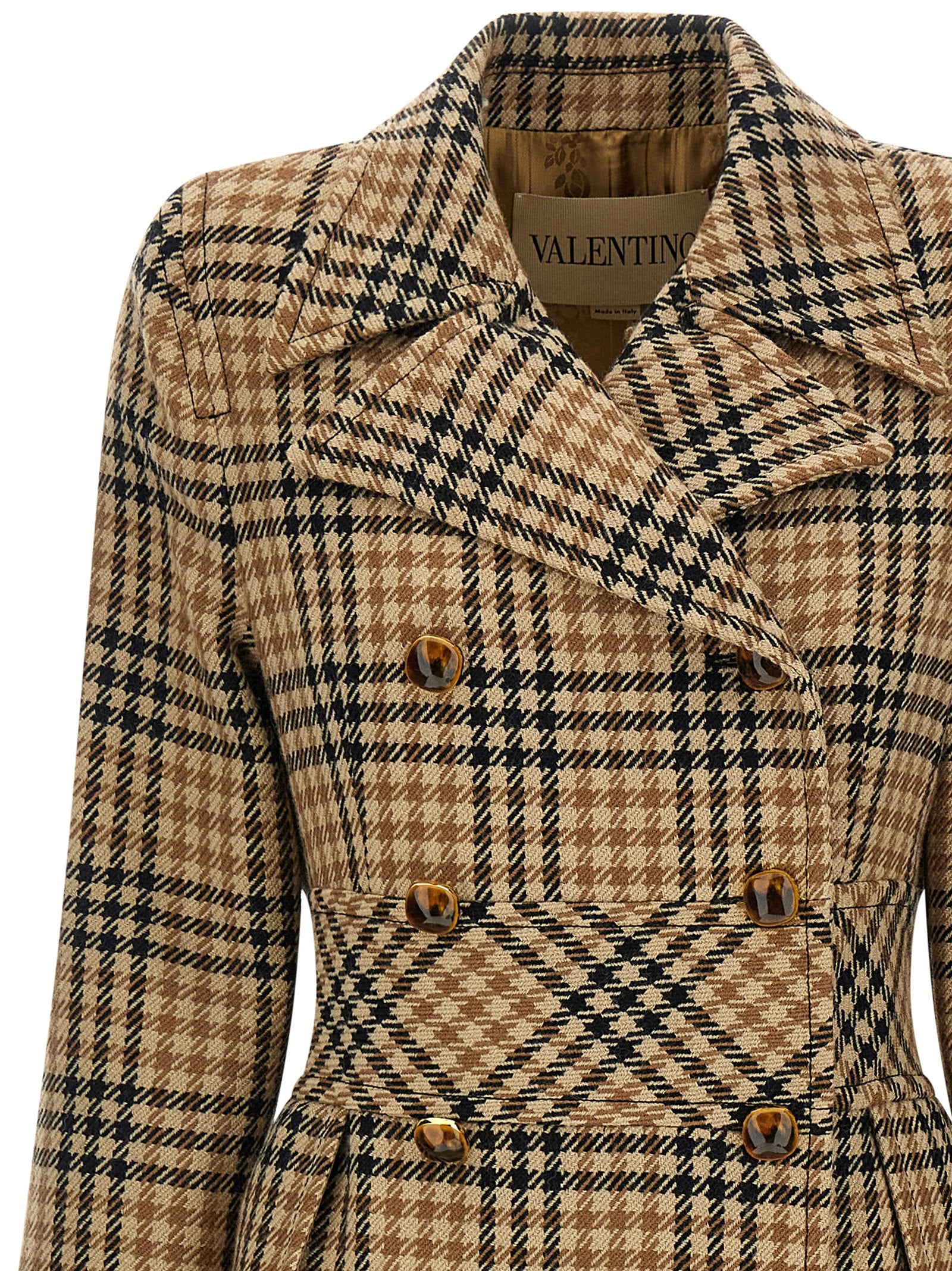Valentino Garavani Mantel aus reiner Schurwolle in Braun