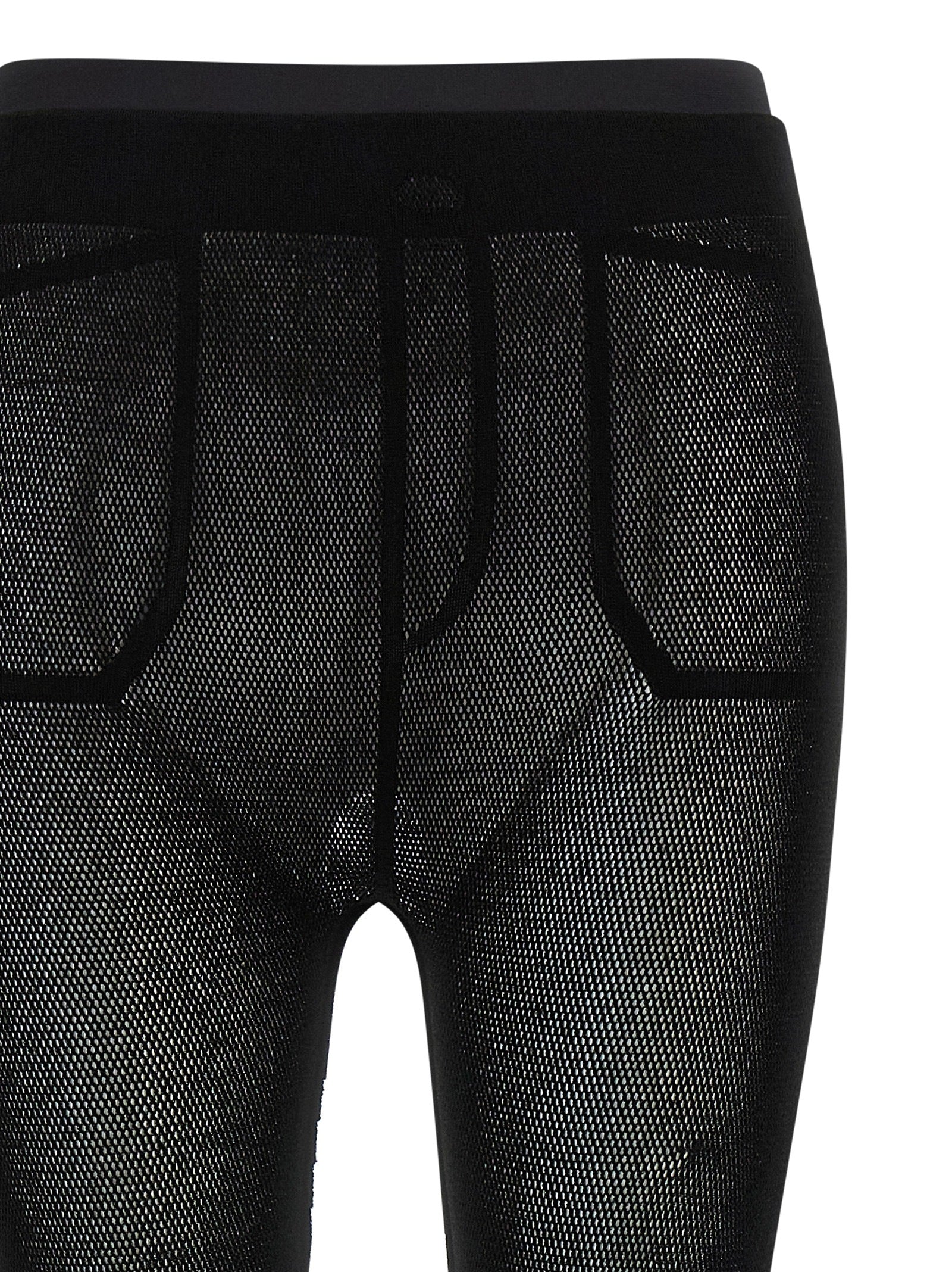 Issey Miyake Schwarze Leggings aus Nylon