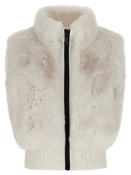 GOLDBERGH Weiße ärmellose Polyester-Jacke