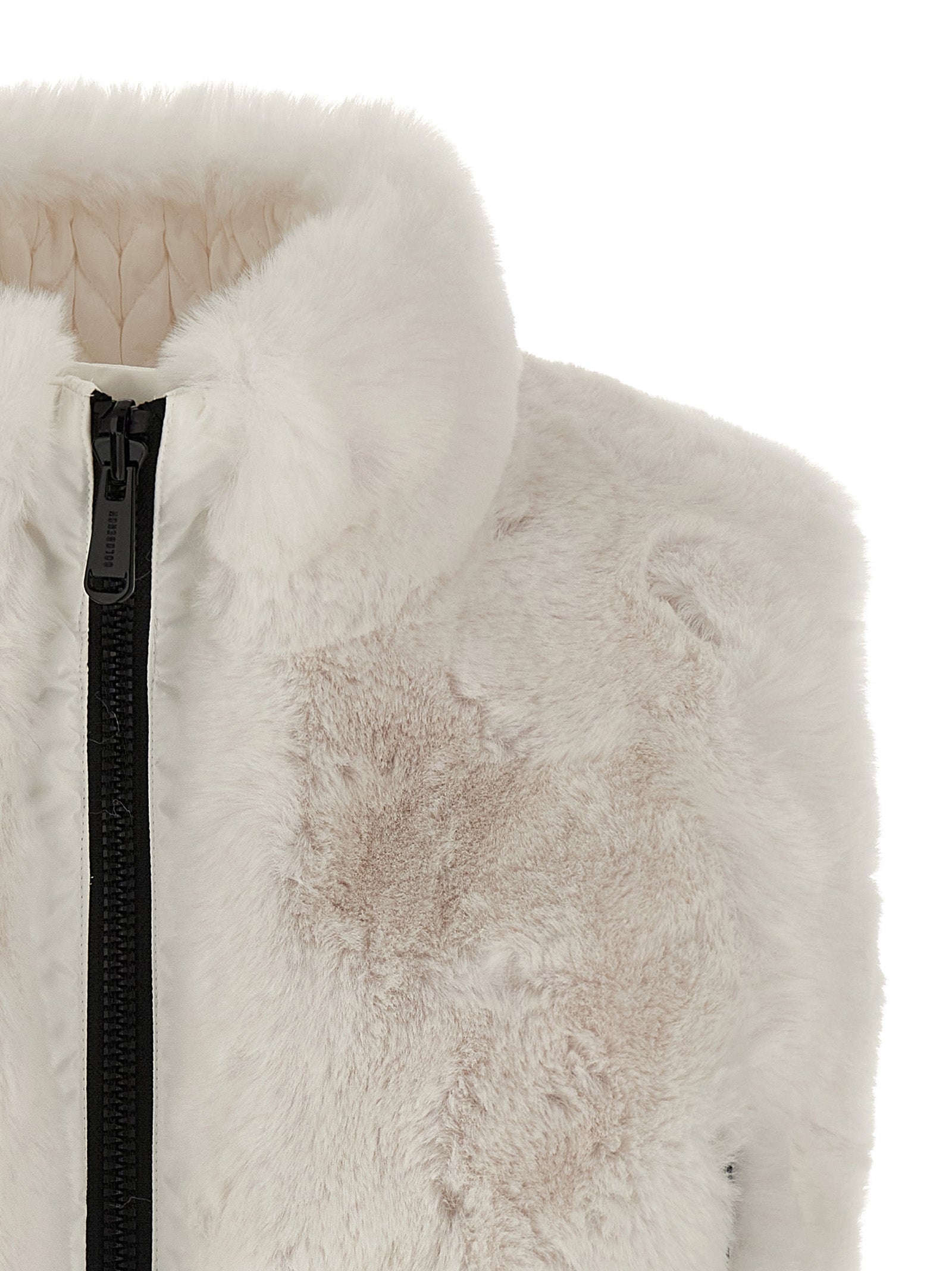 GOLDBERGH Weiße ärmellose Polyester-Jacke