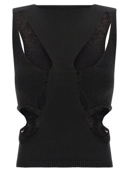 Rick Owens Schwarze Woll-Tanktops