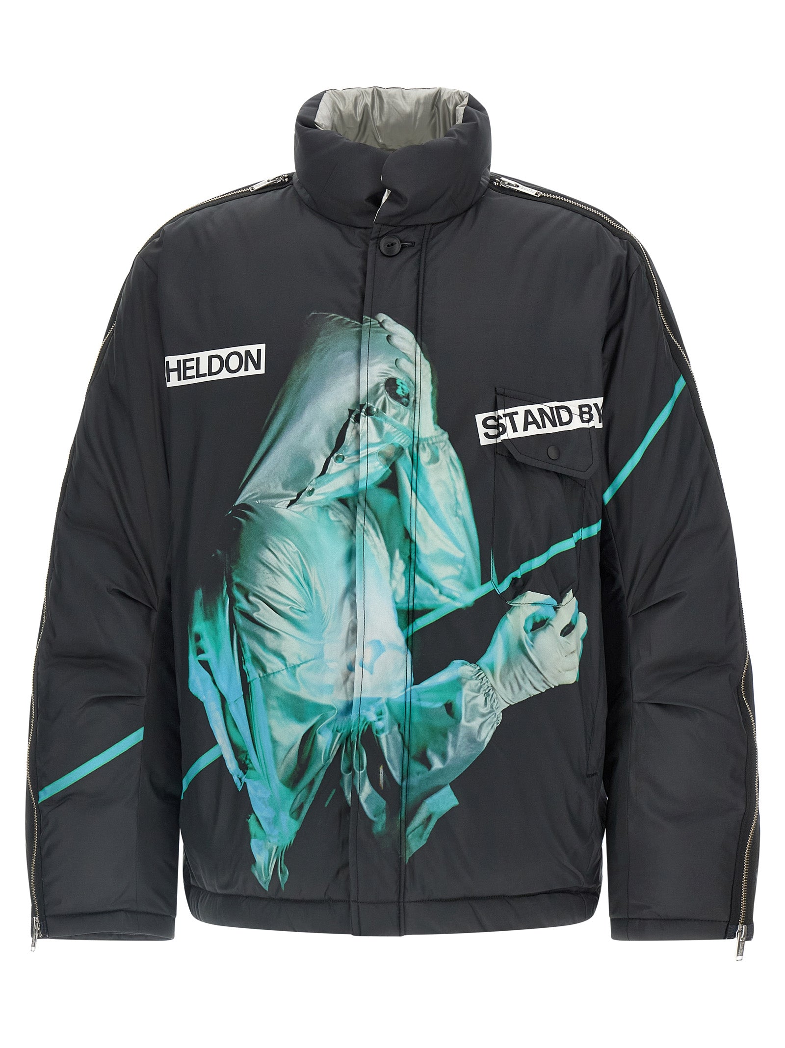 Undercover Schwarze Shell-Jacke aus Polyester