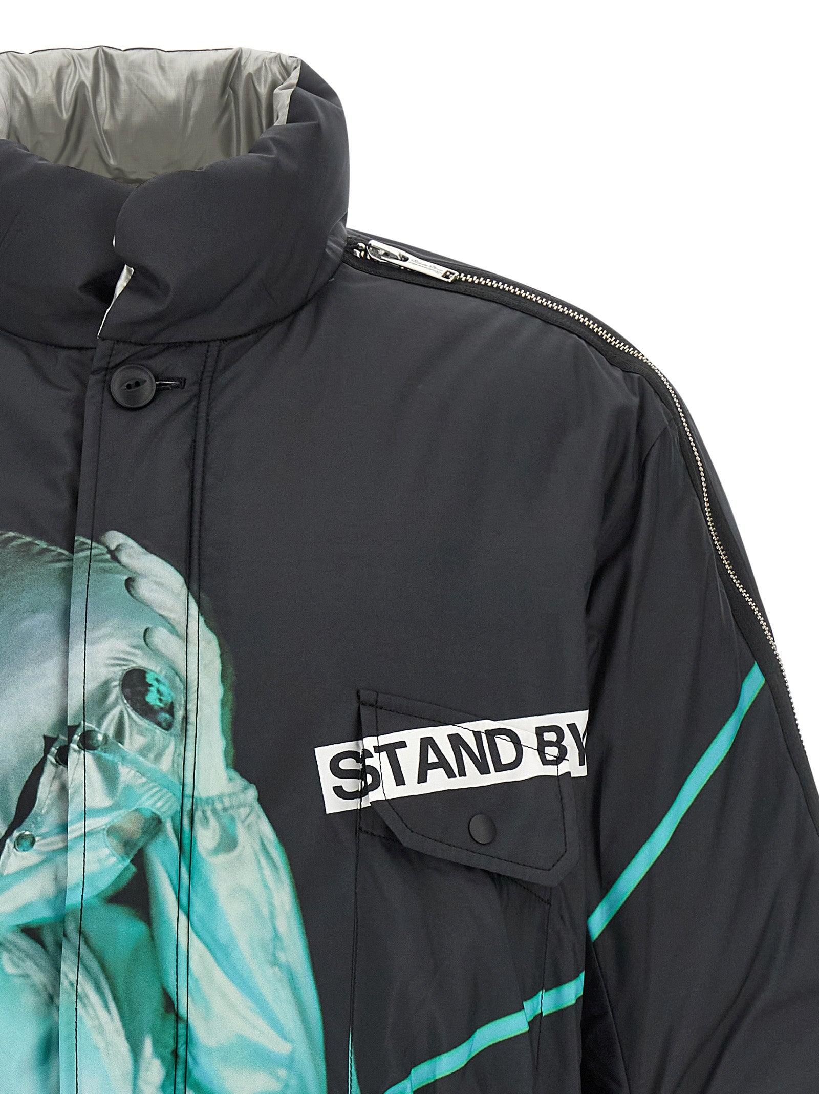 Undercover Schwarze Shell-Jacke aus Polyester