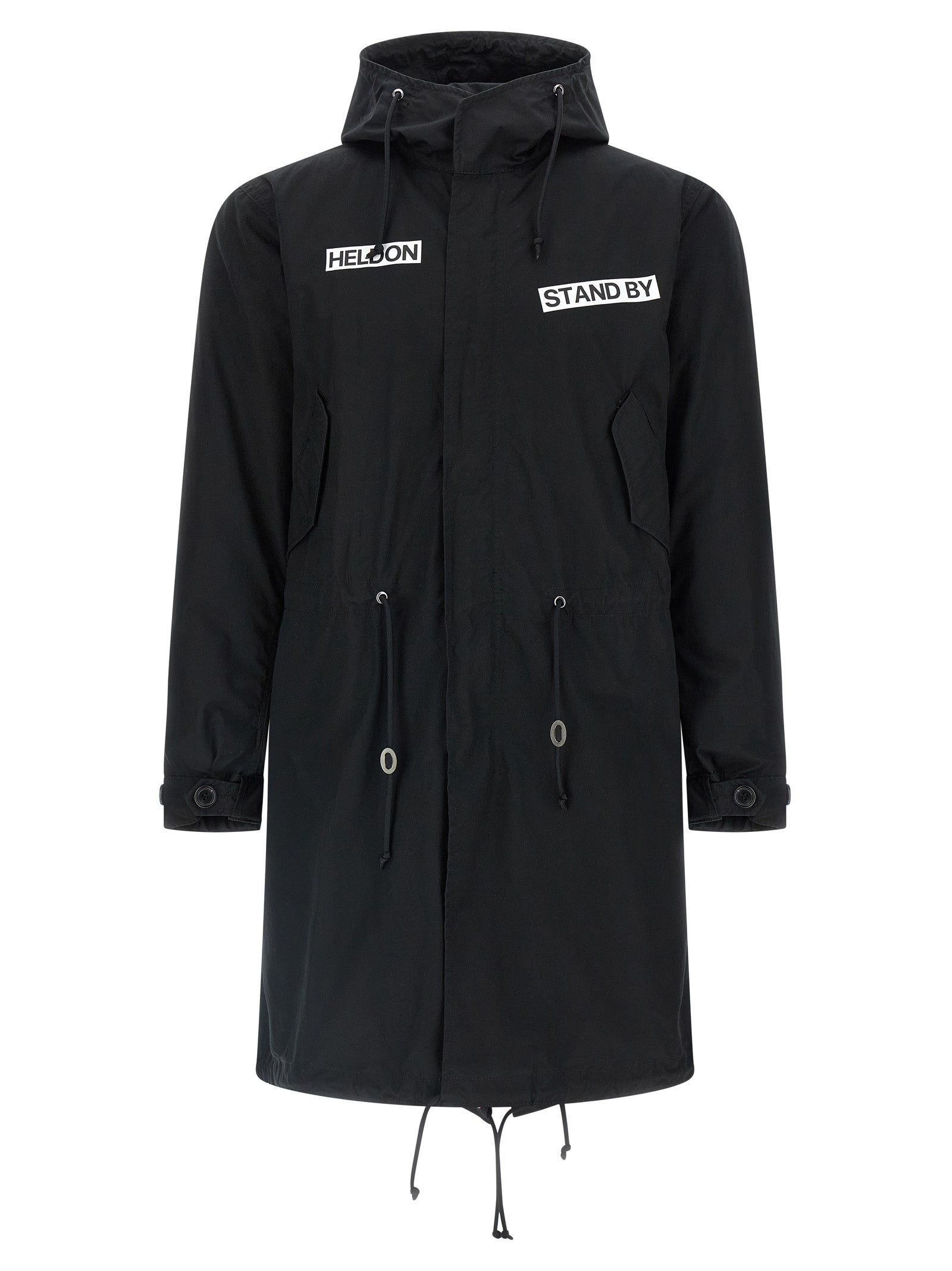 Undercover Schwarzer Parka aus Baumwolle