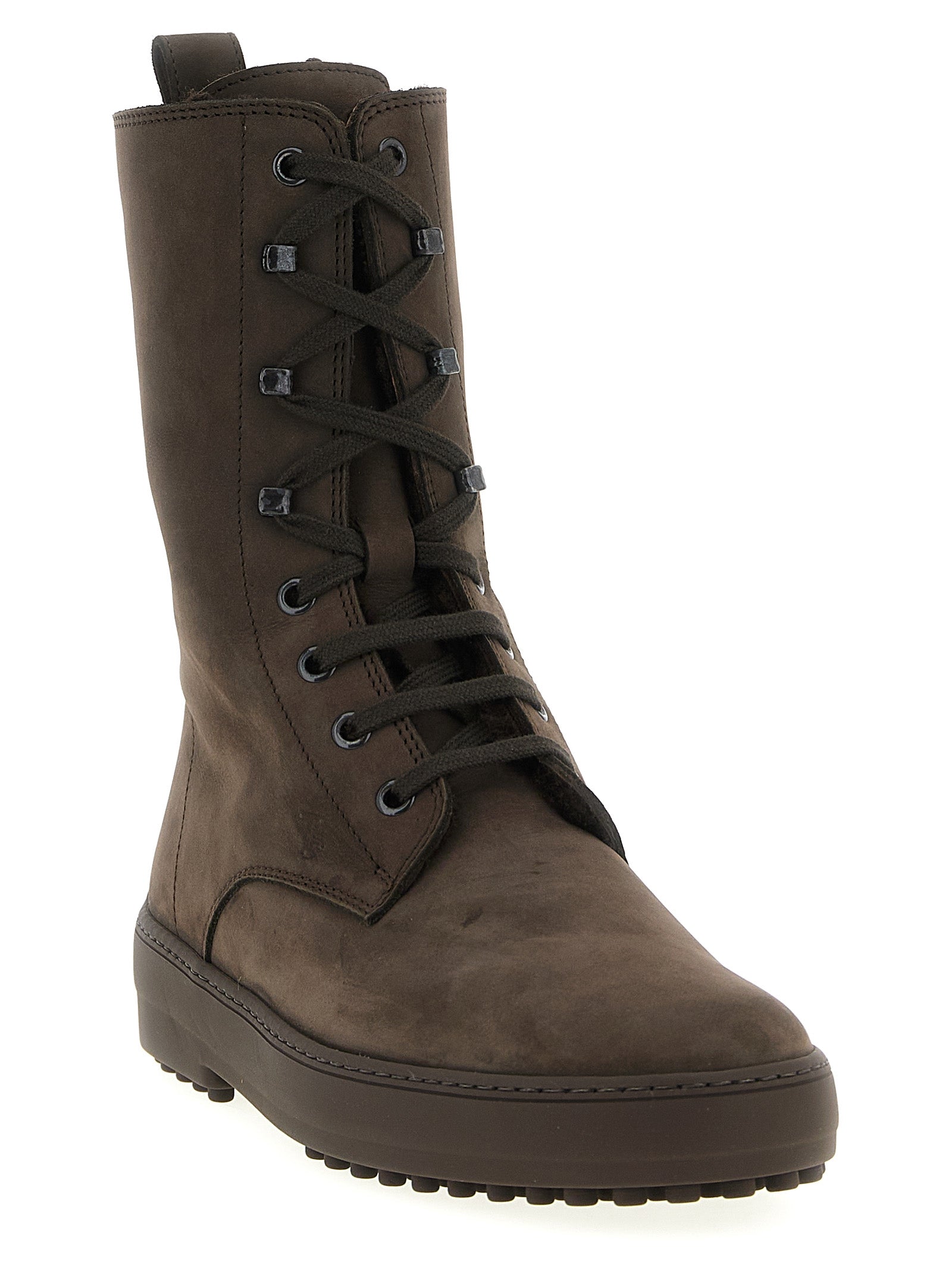 Tod's Ankle Boots aus braunem Kalbsleder