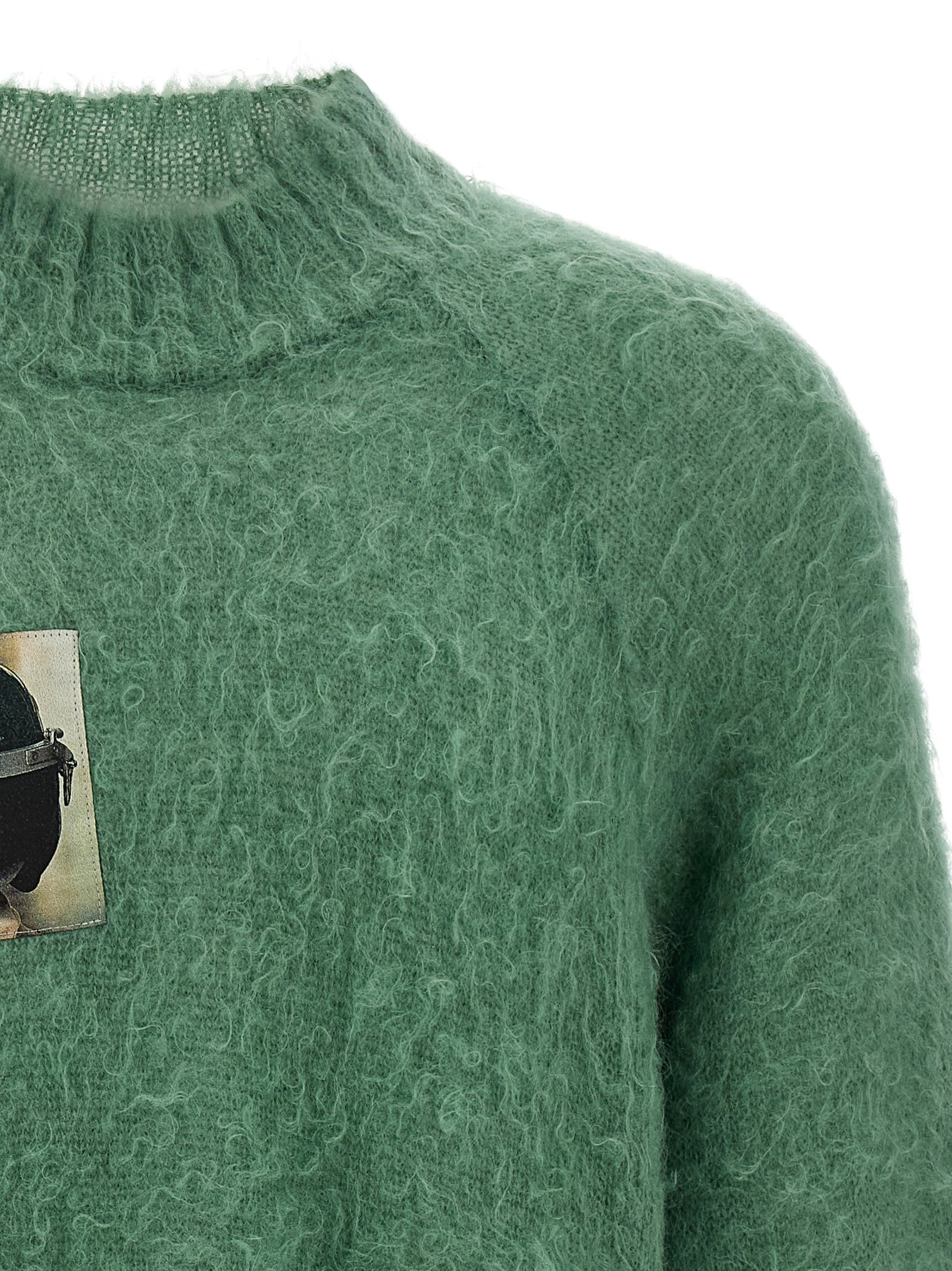 Undercover Zweifarbige Wollstrickjacke