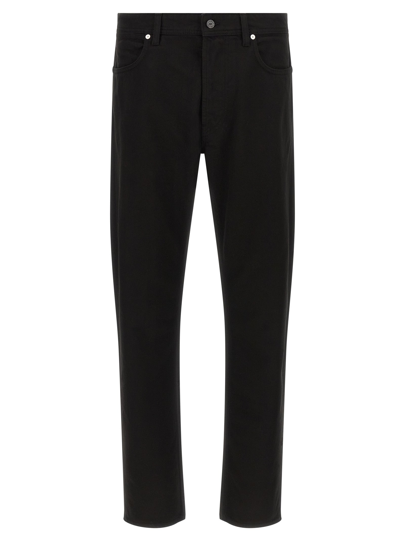 Stone Island Schwarze Baumwoll-Jeans mit geradem Bein