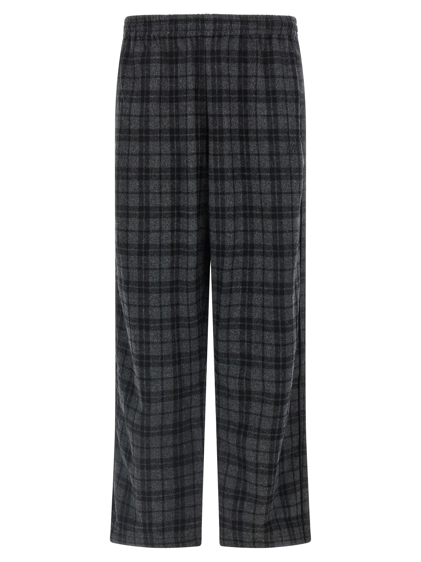 WILLY CHAVARRIA Graue Woll-Freizeithose
