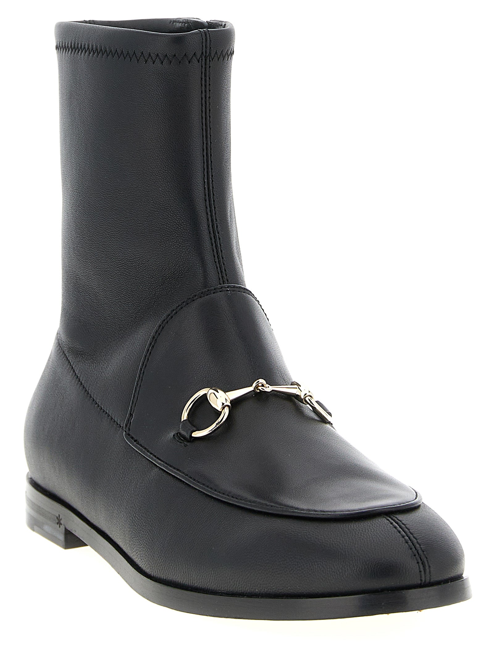 Gucci Schwarze Stiefeletten aus Lammleder