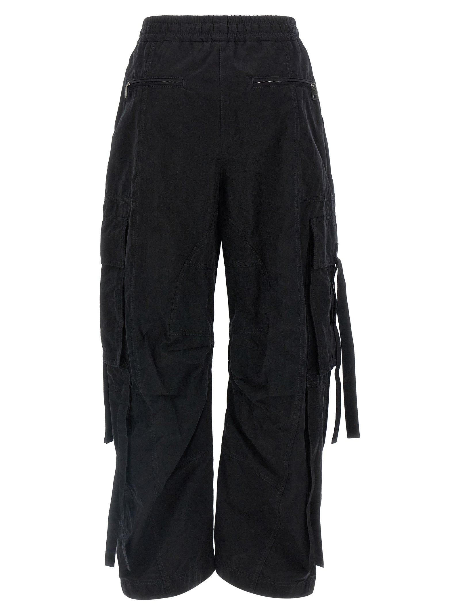 Dolce & Gabbana Schwarze Cargo-Hose aus Baumwolle