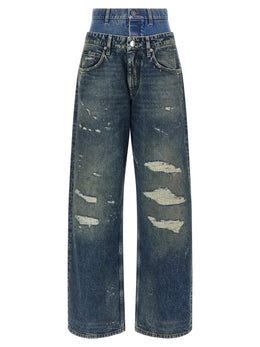 Dolce & Gabbana Blaue Baumwolljeans Denim