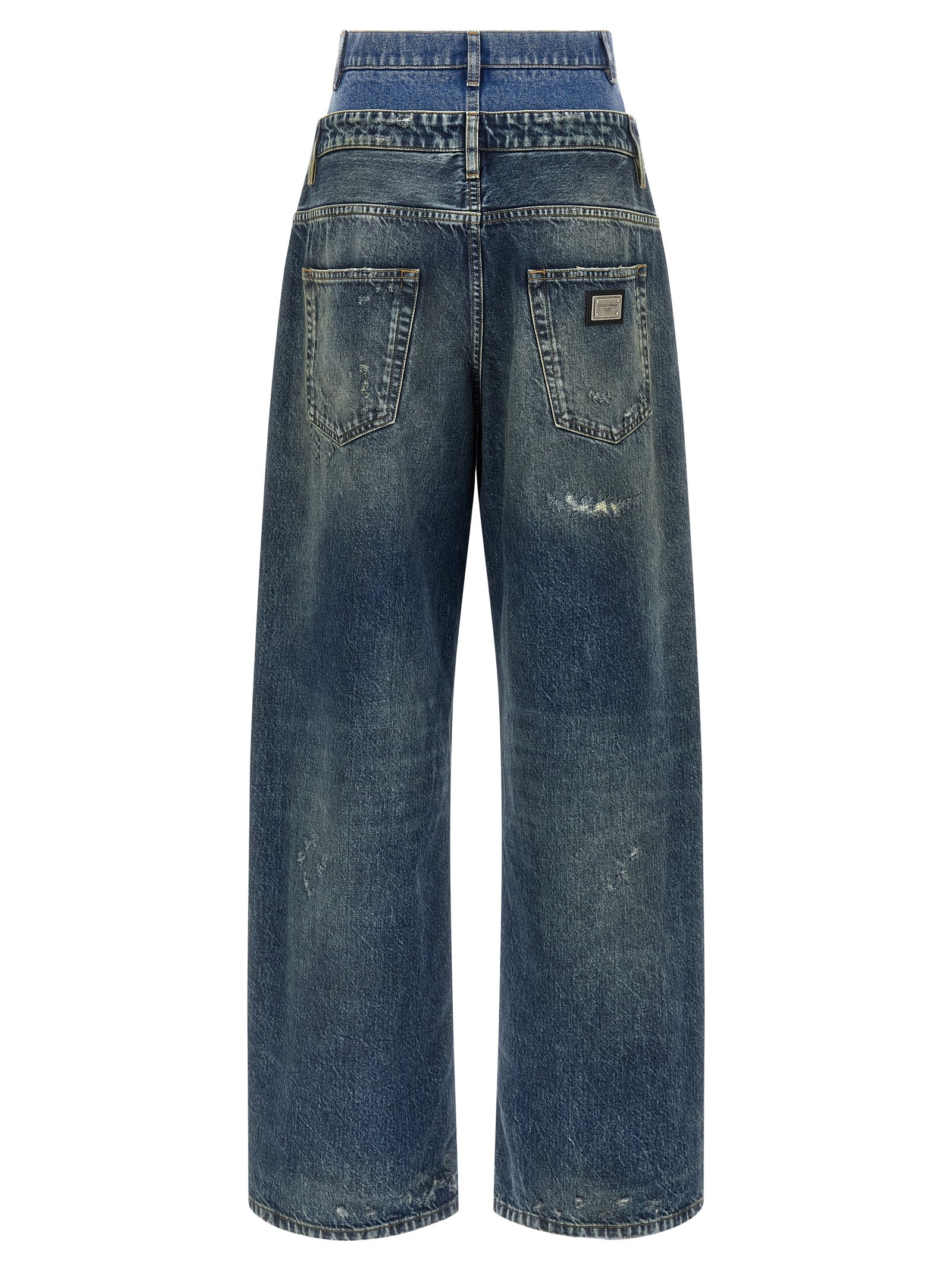 Dolce & Gabbana Blaue Baumwolljeans Denim